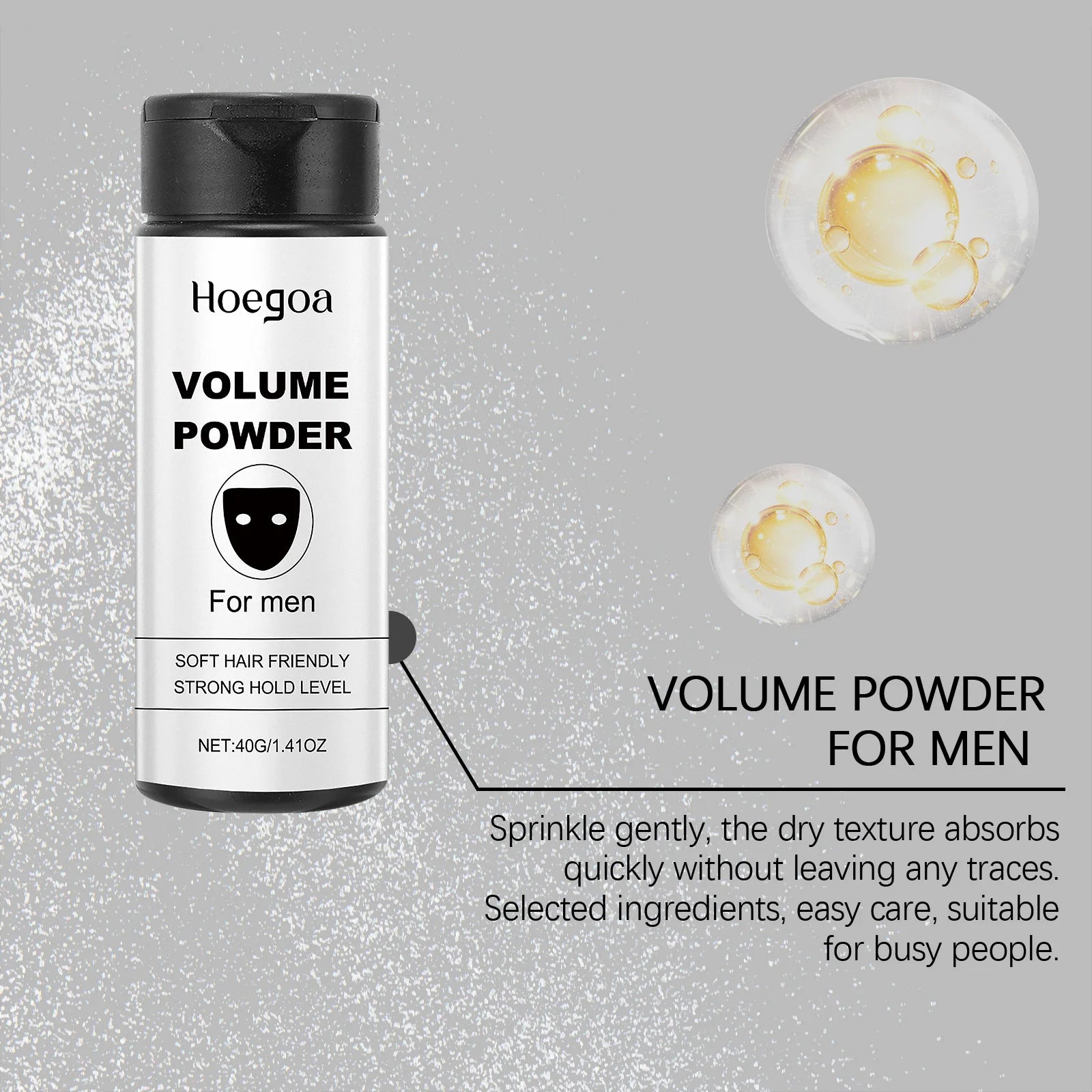Plenty Fixed Hair Powder Long-Lasting Oil Control Texture Fluffy Increase Hair Volume Enhance Styling Hair Powder for Unisex