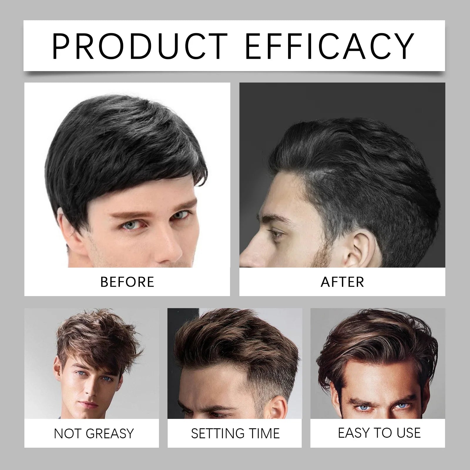 Plenty Fixed Hair Powder Long-Lasting Oil Control Texture Fluffy Increase Hair Volume Enhance Styling Hair Powder for Unisex