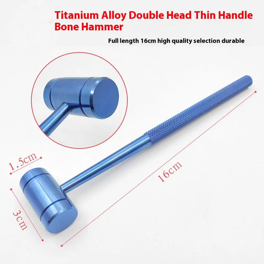 Fine Facial Bone Hammer, Dental/Orthopedic/Nasal Double-Head Bone Hammer, Cosmetic Plastic Instruments and Tools