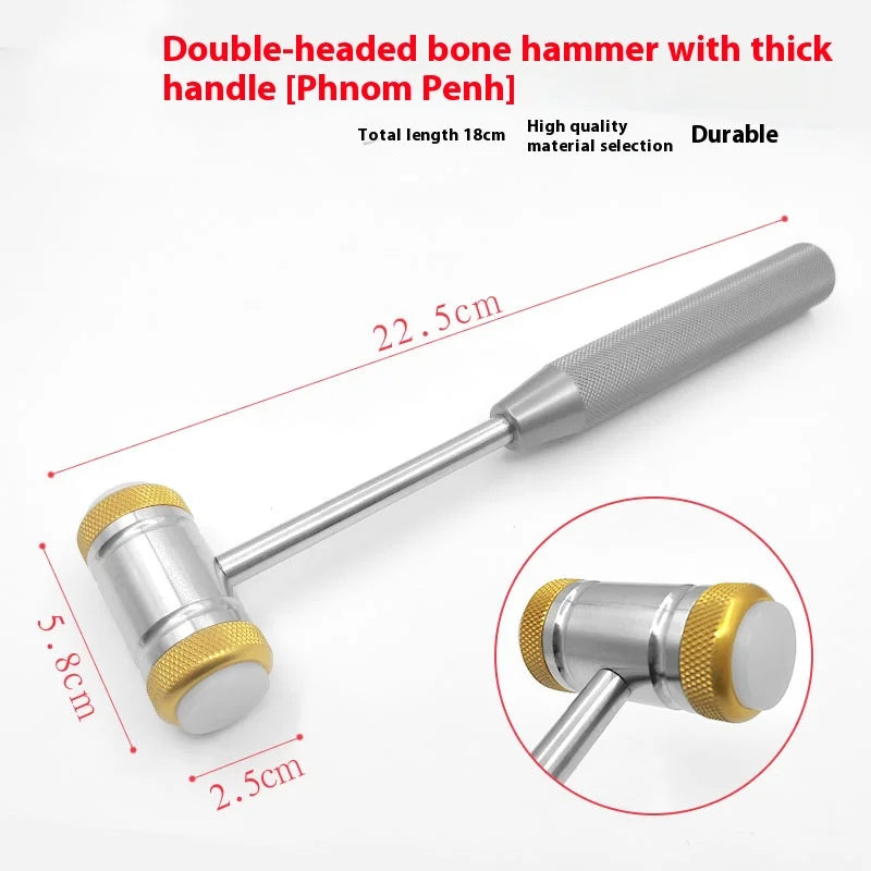 Fine Facial Bone Hammer, Dental/Orthopedic/Nasal Double-Head Bone Hammer, Cosmetic Plastic Instruments and Tools
