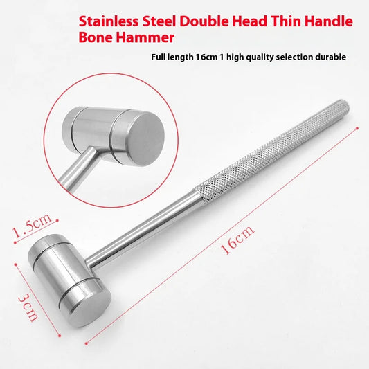Fine Facial Bone Hammer, Dental/Orthopedic/Nasal Double-Head Bone Hammer, Cosmetic Plastic Instruments and Tools