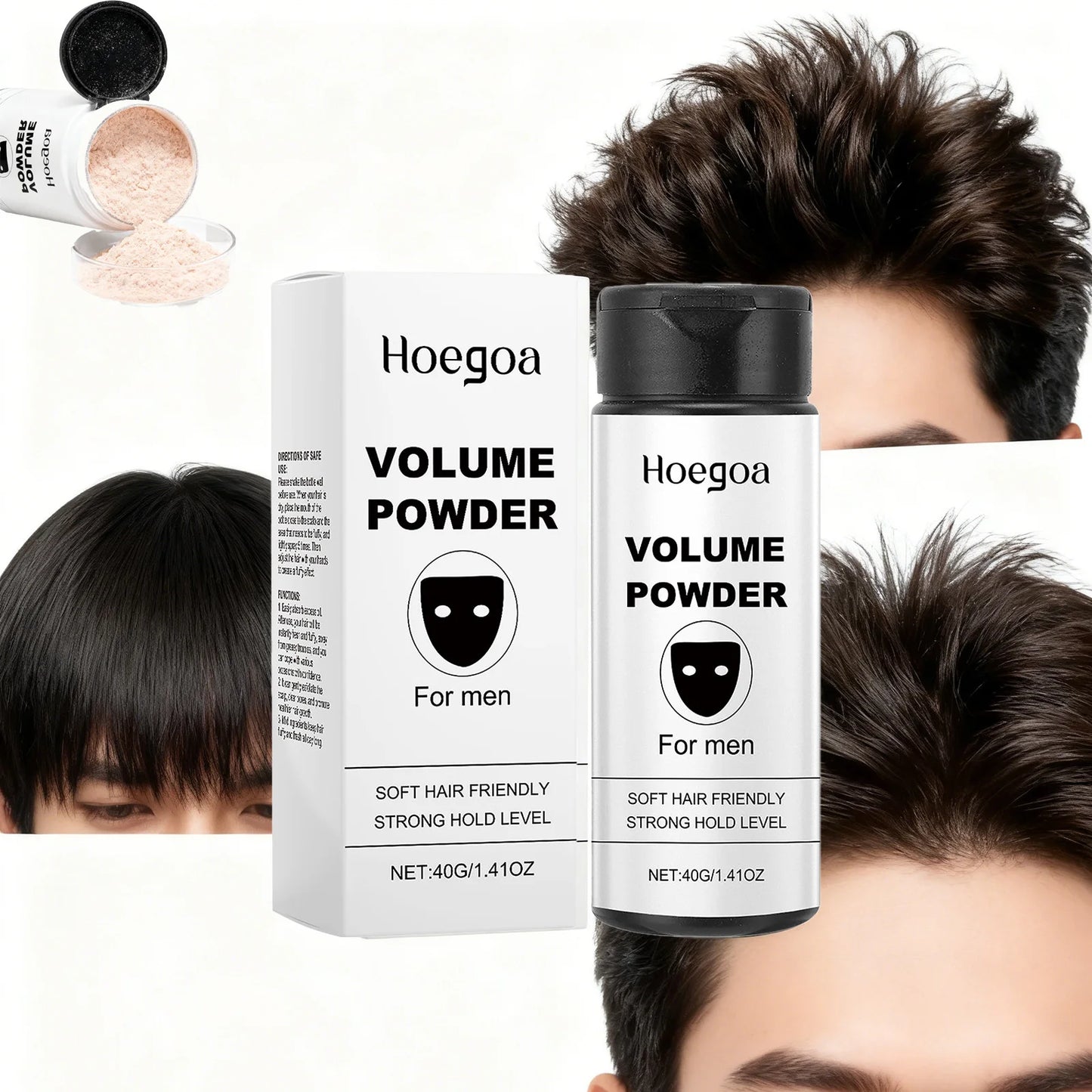 Plenty Fixed Hair Powder Long-Lasting Oil Control Texture Fluffy Increase Hair Volume Enhance Styling Hair Powder for Unisex