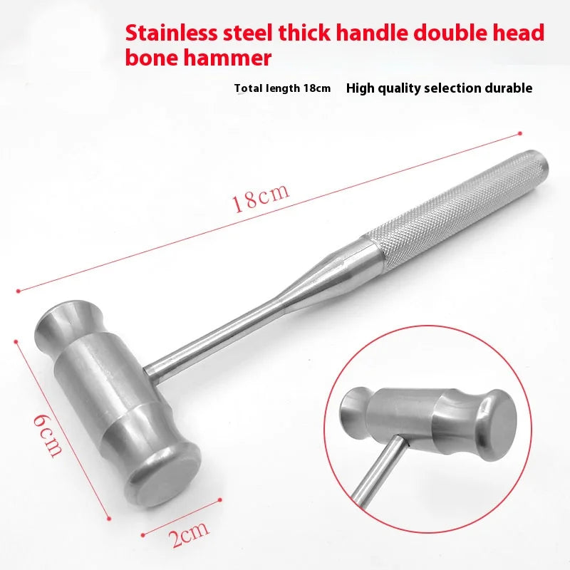 Fine Facial Bone Hammer, Dental/Orthopedic/Nasal Double-Head Bone Hammer, Cosmetic Plastic Instruments and Tools